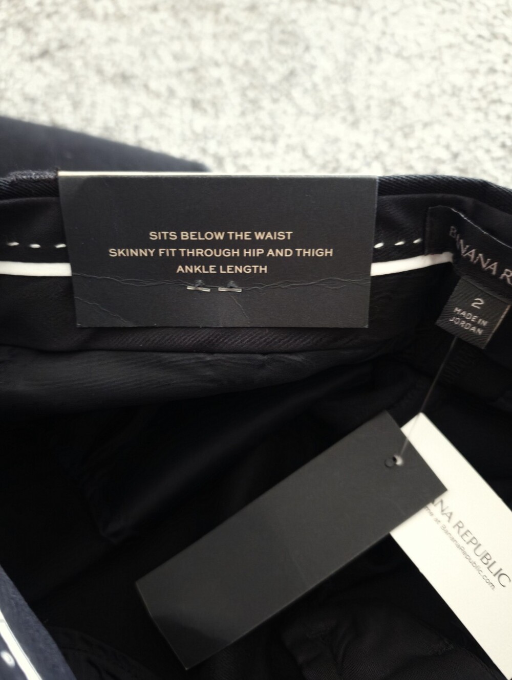 NWT! Banana Republic Black Sloan Pants - Picture 6 of 8